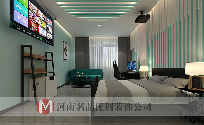 郑州魔镜电竞酒店案例,专业电竞酒店设计公司