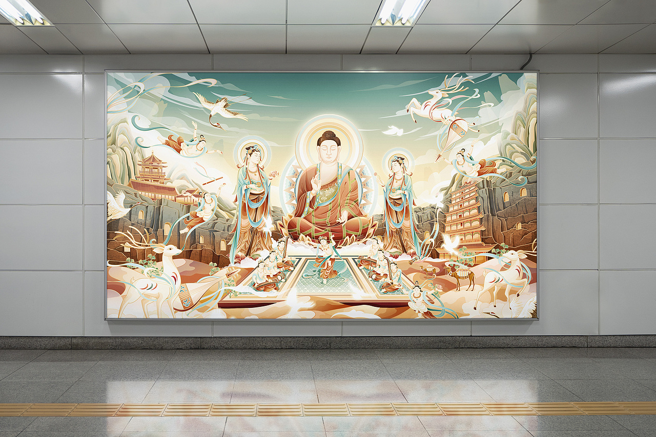 敦煌•梵音之旅 | 打开ULED去旅行（图ZMjg0Mzg2NDY4） - 海报 - 站酷设计师饺子Leo原创素材 - 站酷ZCOOL