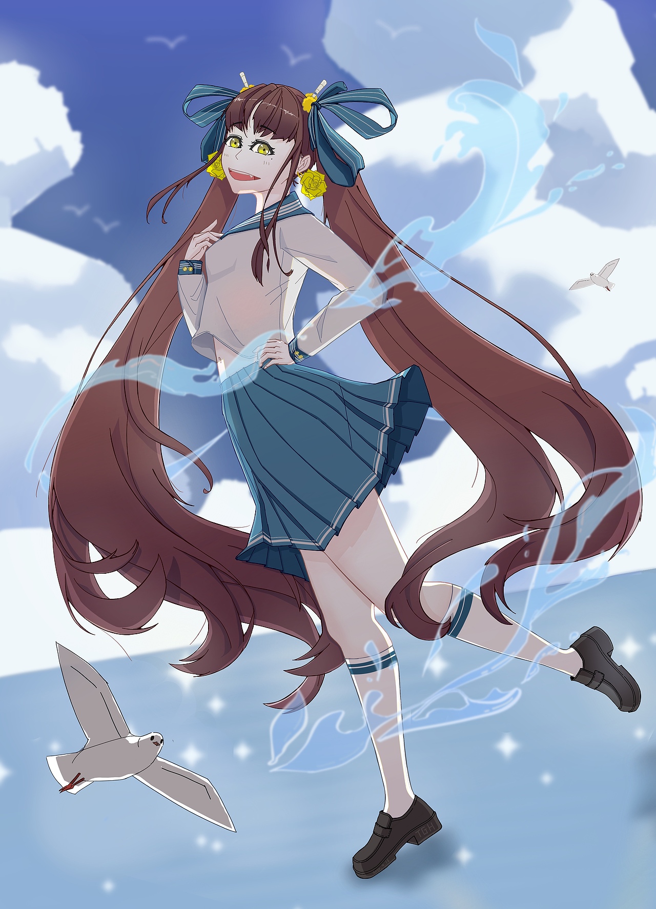 一开始喜欢二次元就报了个二次元的插画版,算是自己走过的弯路吧。