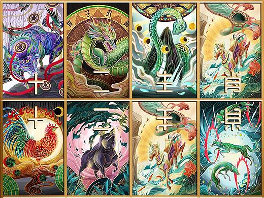 12生肖插画 —— Flora的东方奇幻插画系列