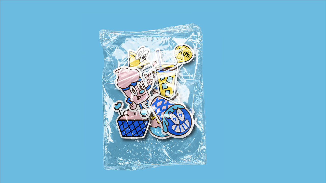 EAT ICE品牌形象设计（图ZMjEzNjY4MTY0） - 品牌 - 站酷设计师谷子啊谷子谷子原创素材 - 站酷ZCOOL