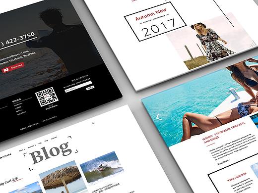 rip curl 里普·柯尔冲浪品牌服饰 网页设计 （参考）