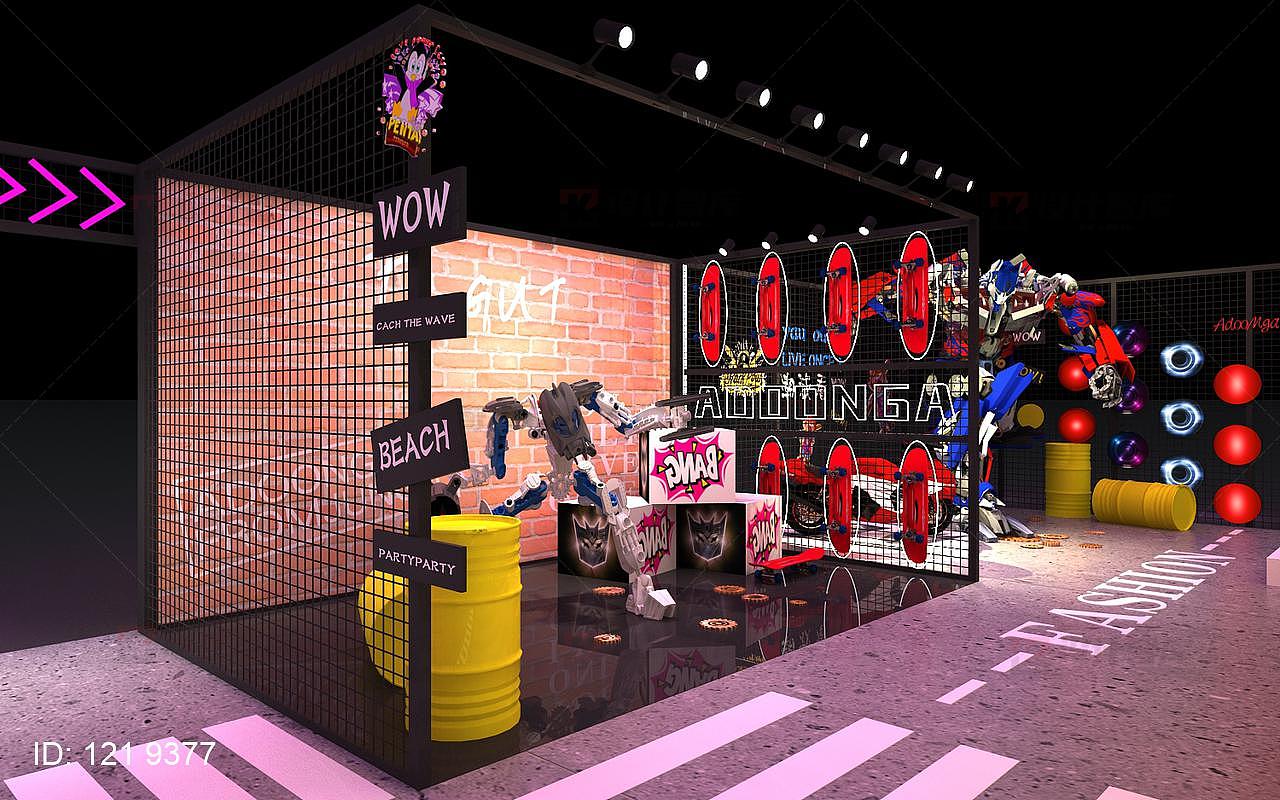 新潮流舞台美陈快闪店设计