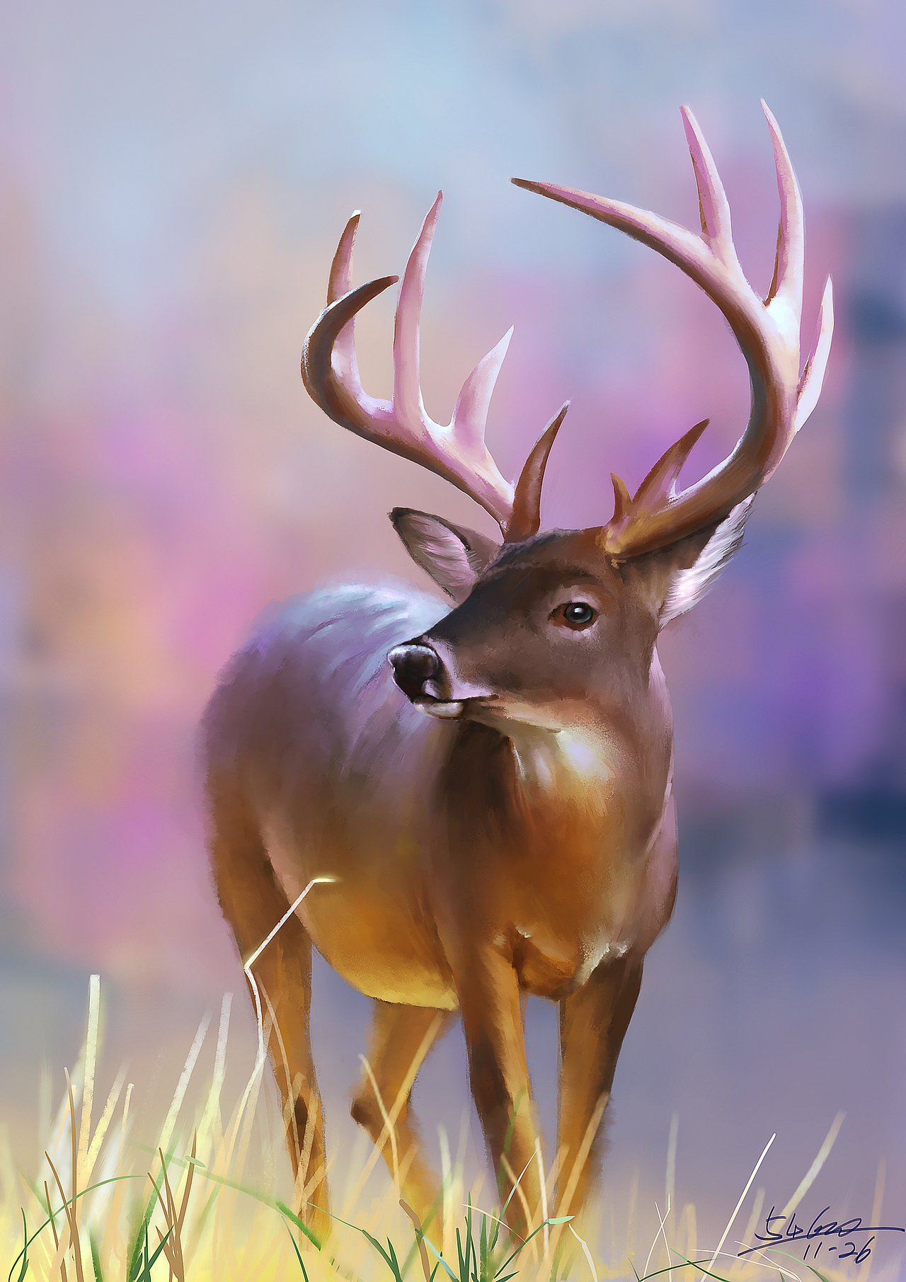 隨便涂涂-一只鹿（圖ZMTc3ODcwMjAw） - 創(chuàng)作習(xí)作 - 站酷設(shè)計(jì)師54600原創(chuàng)素材 - 站酷ZCOOL