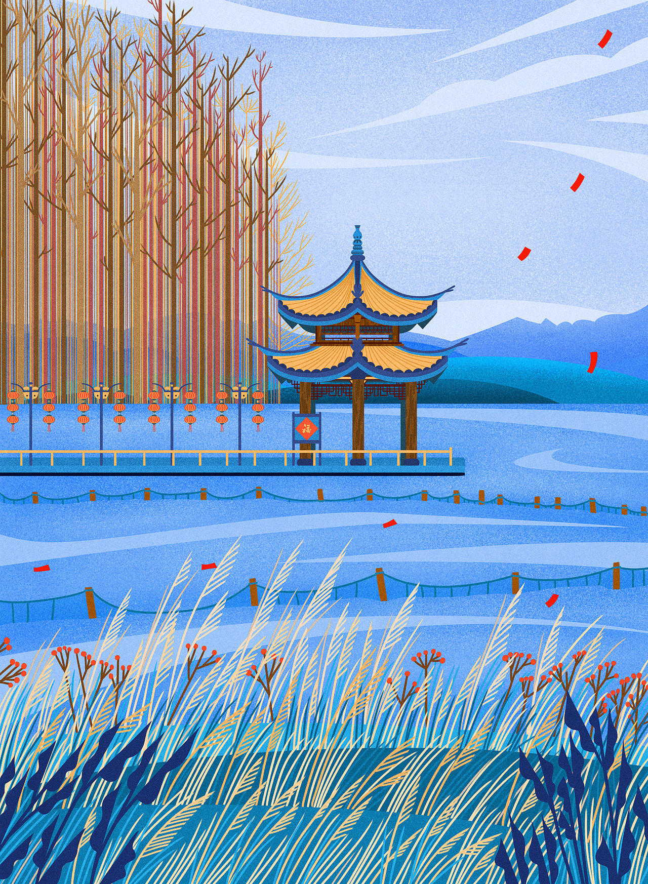 风景图 | 节日与节气（图ZMjY2MDgxODMy） - 商业插画 - 站酷设计师aaaamieya原创素材 - 站酷ZCOOL