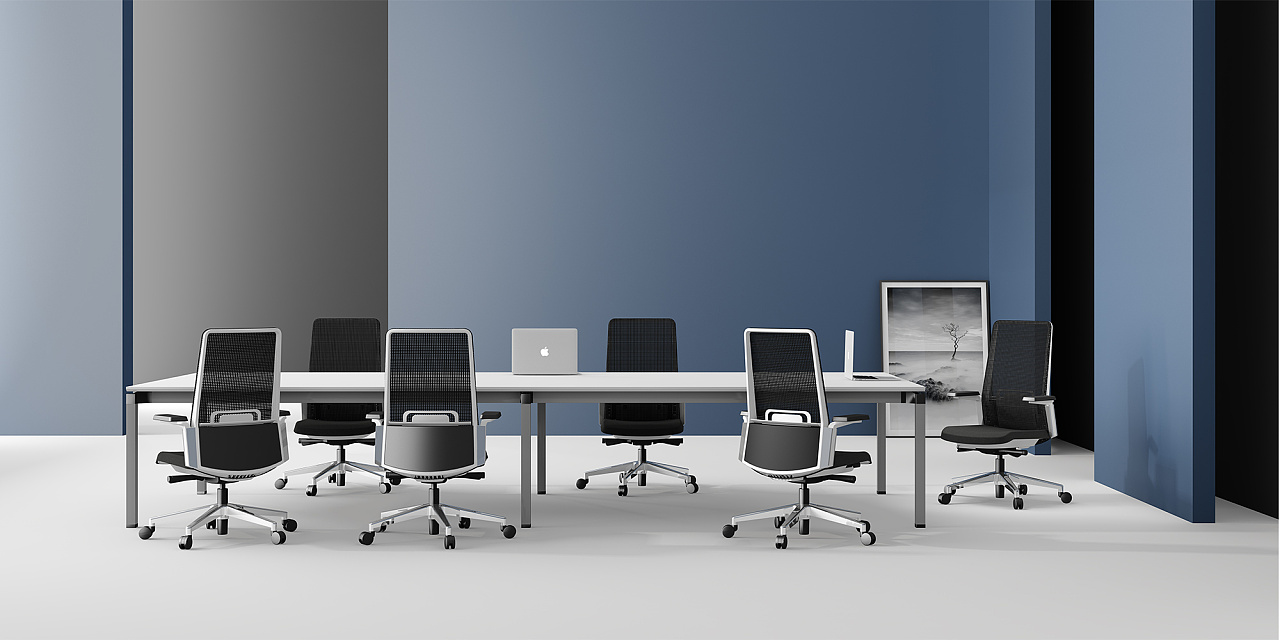 3dmax建模vray渲染办公桌场景等