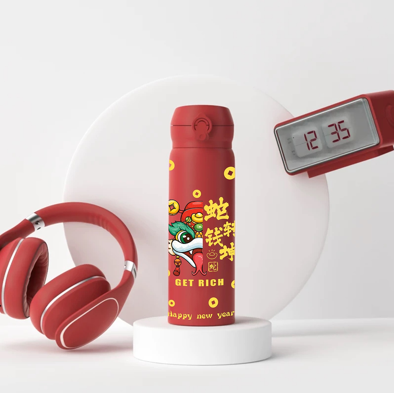 蛇年国潮醒狮蛇插画 全领域授权（图ZMzc4MjMyMjQ4） - 商业插画 - 站酷设计师金朵朵插画原创素材 - 站酷ZCOOL