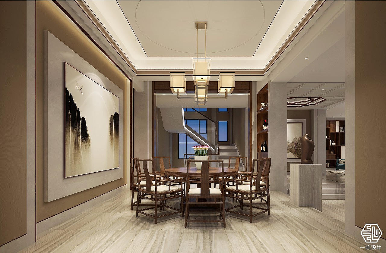 一心中式设计丨餐厅篇