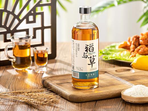 黄酒洋酒鸡尾酒电商摄影作品