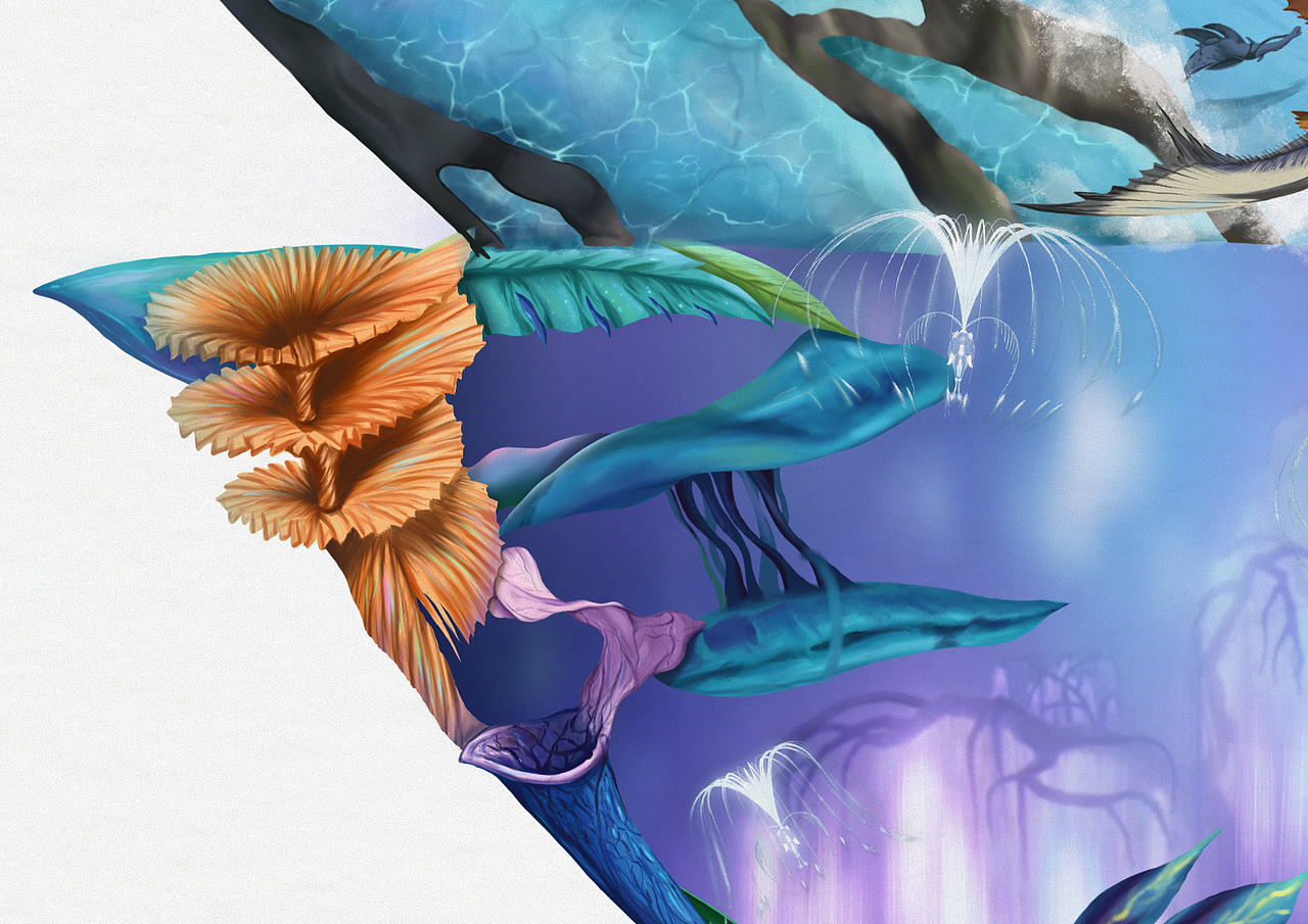 阿凡達(dá)系列電影藝術(shù)海報(bào)《與自然聯(lián)結(jié)·感知潘多拉》（圖ZMzYyMjY2MTE2） - 海報(bào) - 站酷設(shè)計(jì)師Vincentwu0312原創(chuàng)素材 - 站酷ZCOOL