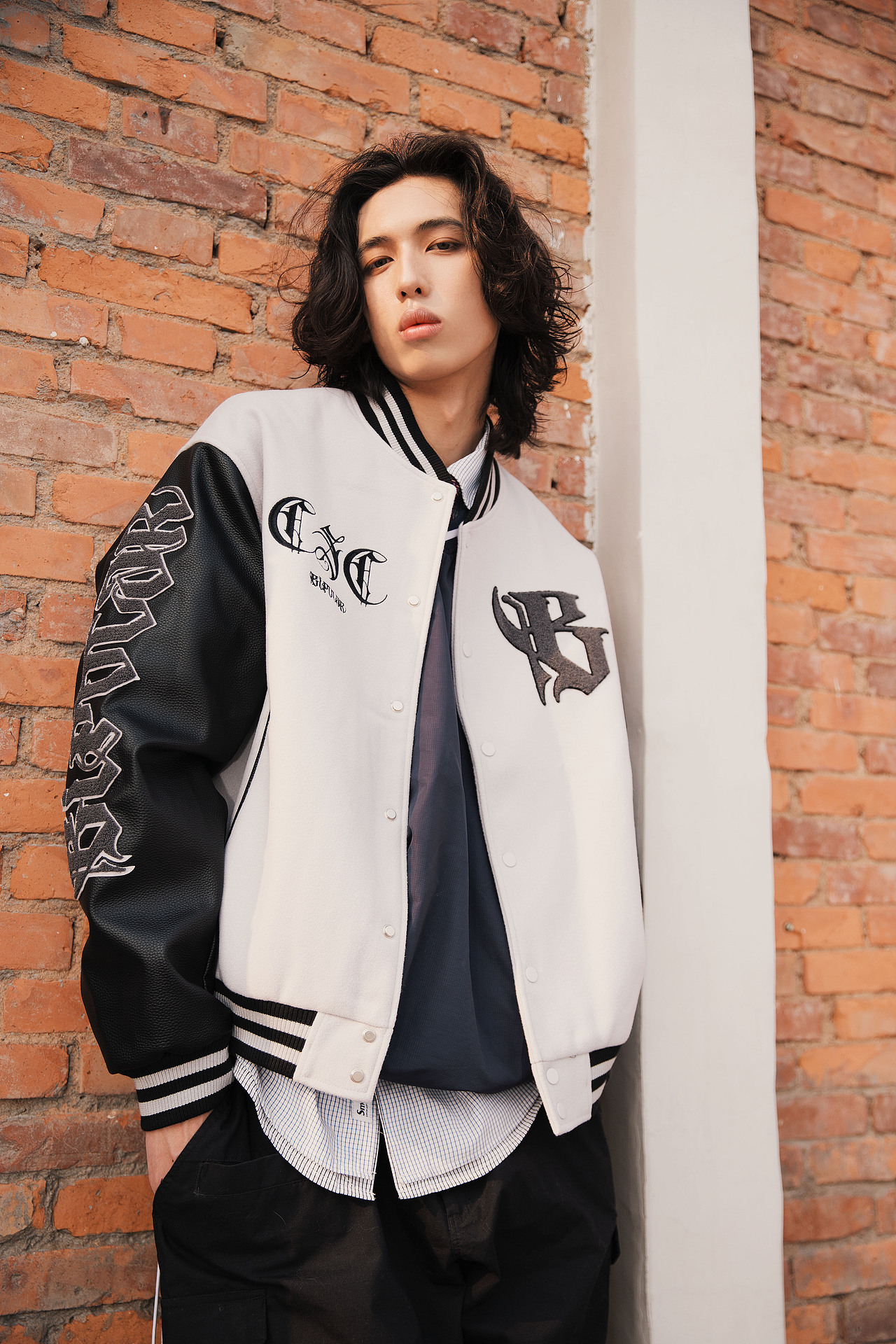 服装街拍 学院风潮牌美式复古男装