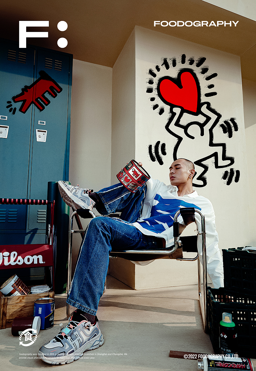 创意摄影 | YOOSE剃须刀 ✖ Keith haring联名礼盒（图ZMzA0OTA1MDA4） - 人像摄影 - 站酷设计师Foodography原创素材 - 站酷ZCOOL