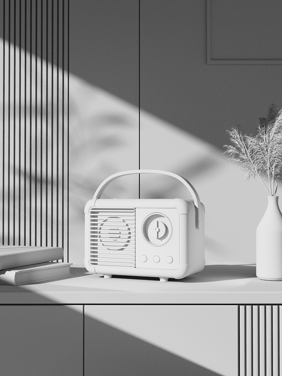 一组音箱的建模渲染