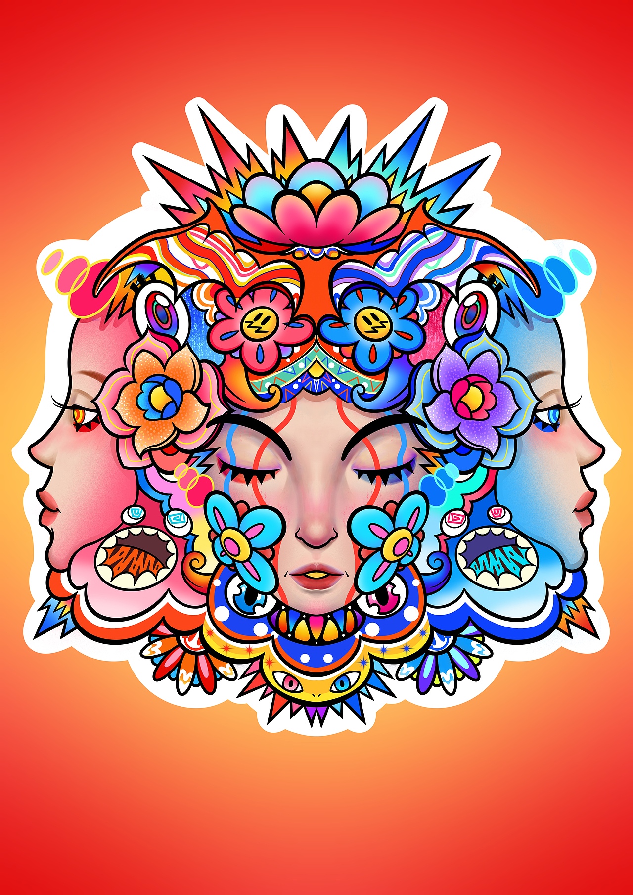 爆（图ZMzM2MDQ5NTc2） - 艺术插画 - 站酷设计师曼哒Art原创素材 - 站酷ZCOOL