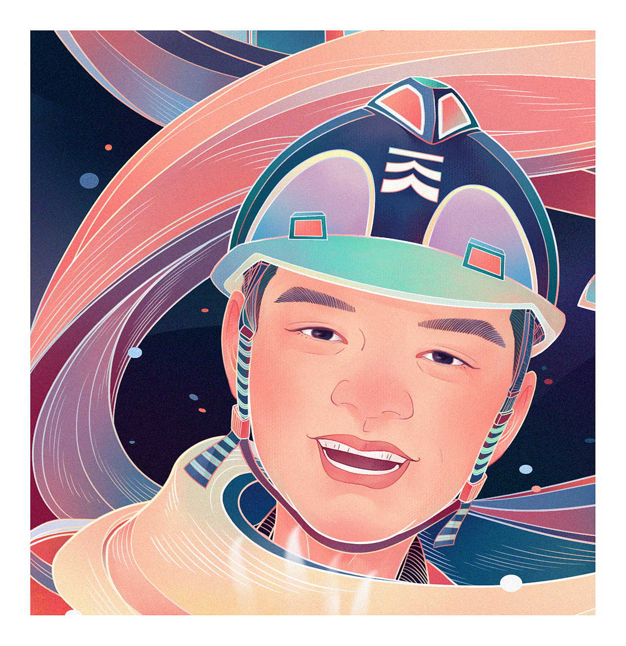 天津港节日节气插画——小寒（图ZMTk2ODI1OTA0） - 商业插画 - 站酷设计师04LAB原创素材 - 站酷ZCOOL