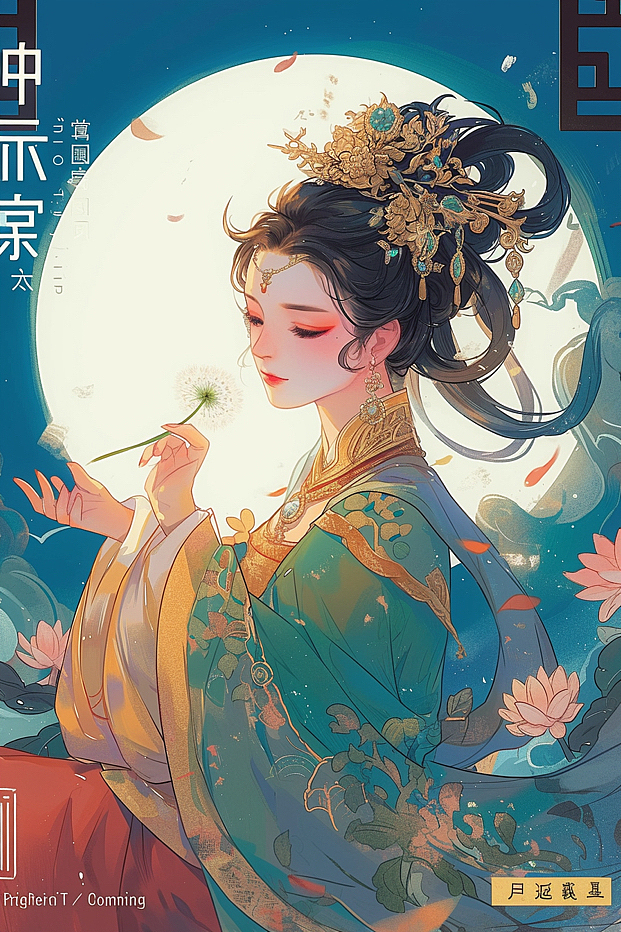古风扁平矢量插画（图ZMzY1MDkwNTI0） - AI作品 - 站酷设计师芊蝶原创素材 - 站酷ZCOOL