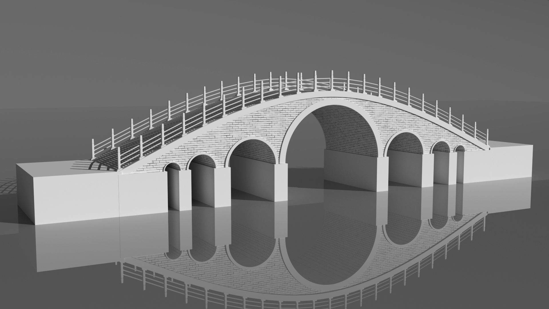 大桥设计su模型下载-光辉城市