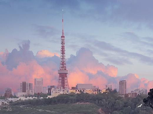 [彩色场景速途练习]——傍晚的信号塔