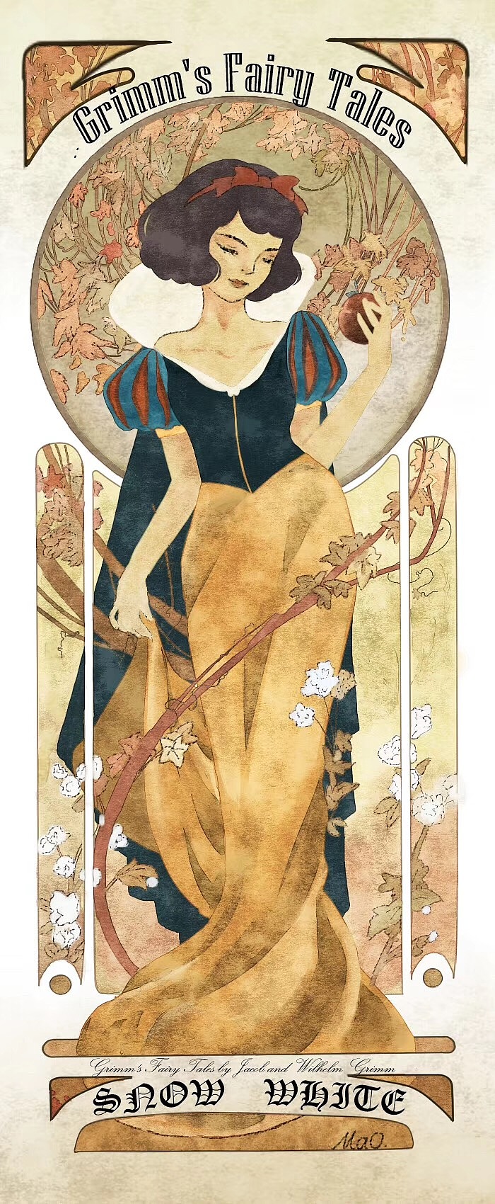 穆夏风白雪公主