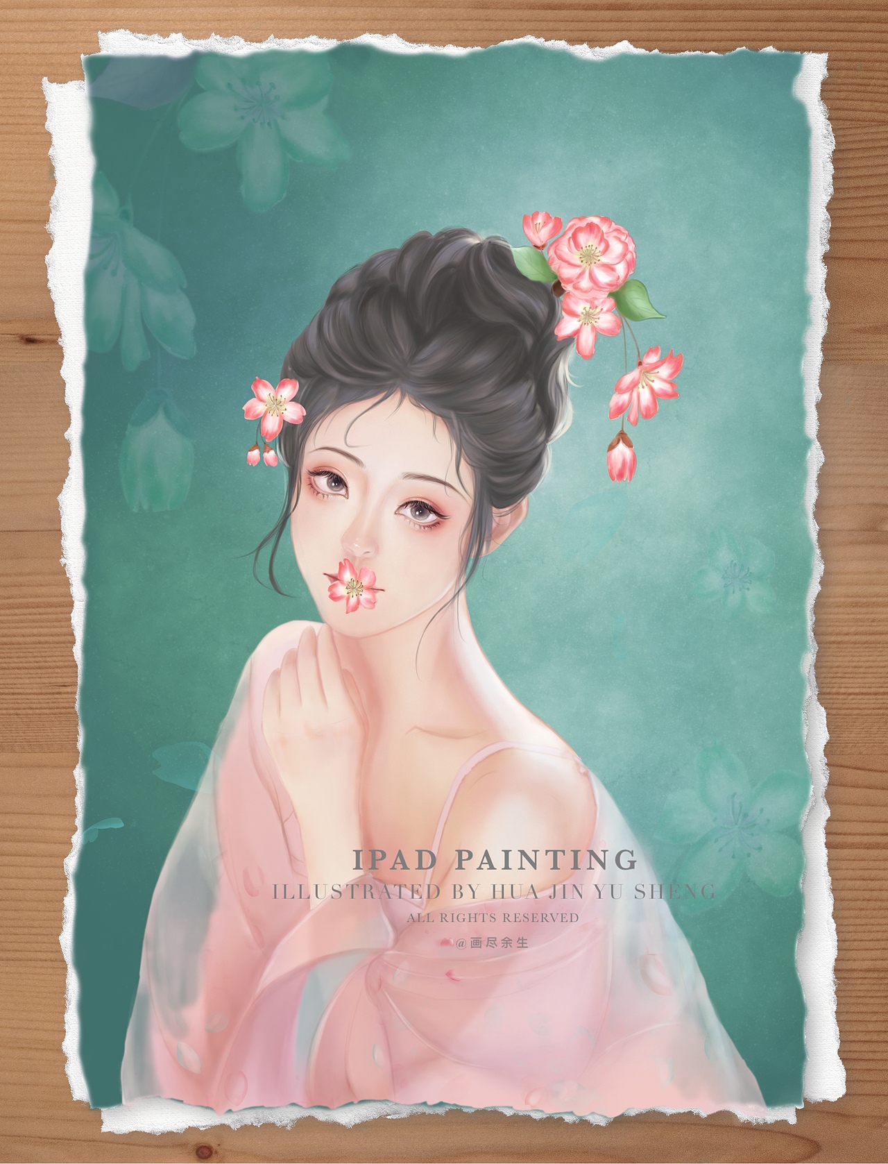 樱花红陌上，杨柳（图ZMjk0MjE1ODgw） - 商业插画 - 站酷设计师画尽余生原创素材 - 站酷ZCOOL