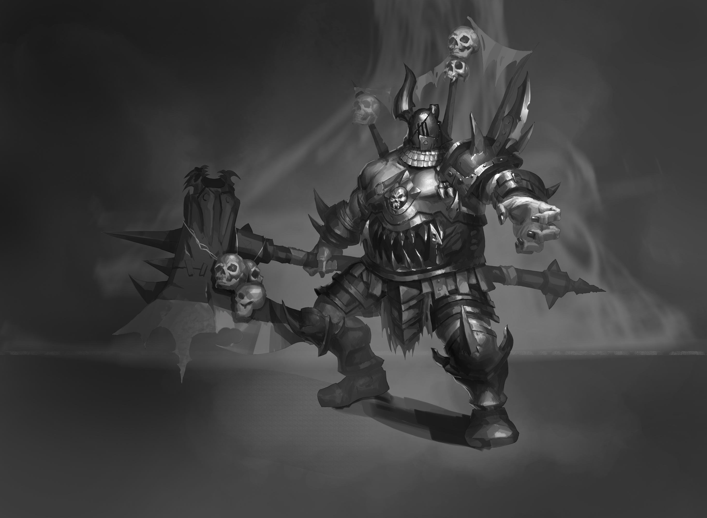 黑白小练习|插画|游戏原画|suzerai - 原创作品 - 站酷 (zcool)