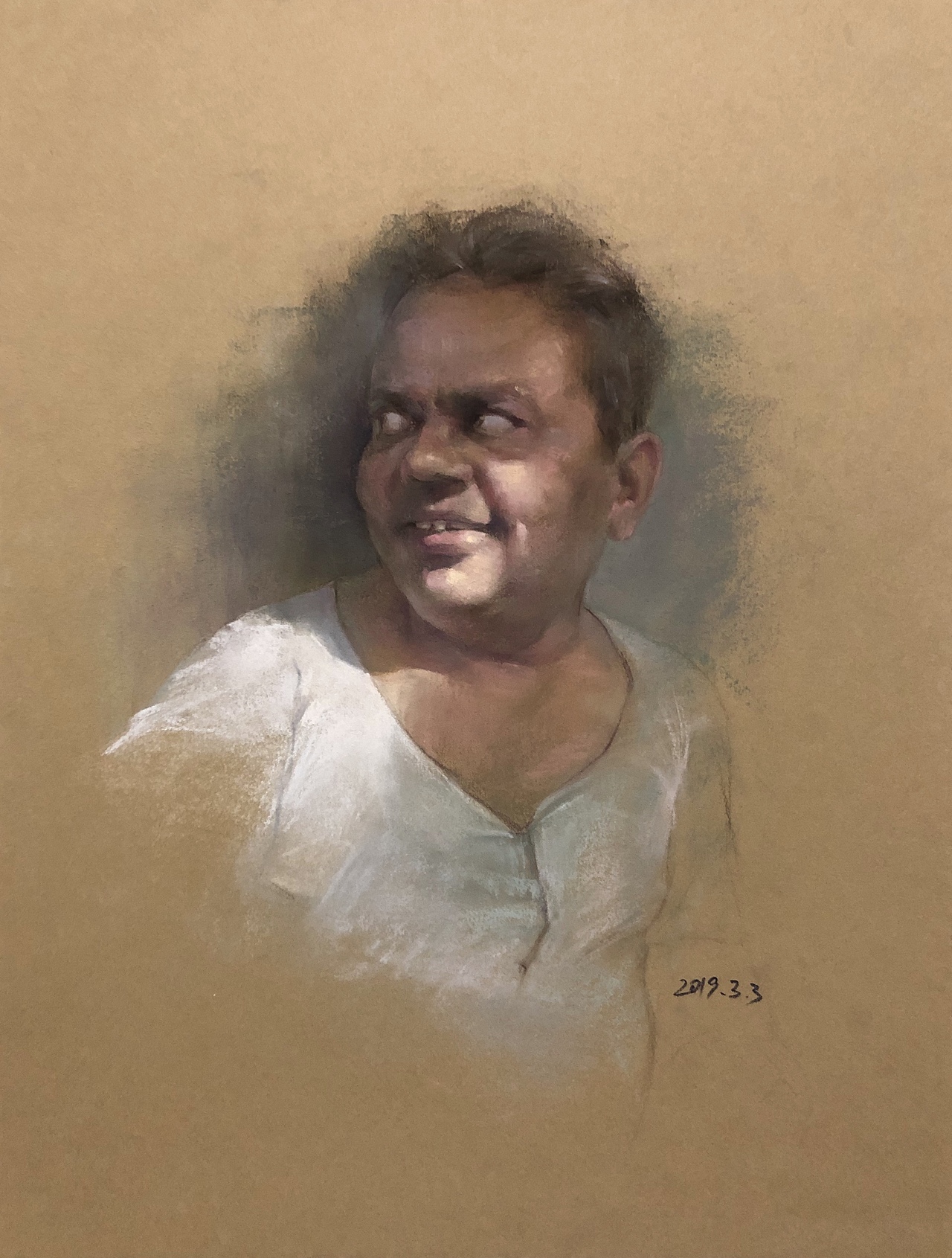 色粉人物《印度小贩》