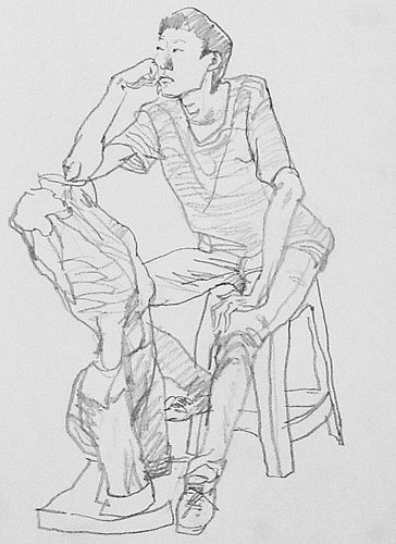 很棒的人物速写作品,一定要看哦