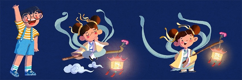 鹽業(yè)歷史博物館主題角色插畫設計（圖ZMzM0NDY1ODQw） - 概念設定 - 站酷設計師沐沐安原創(chuàng)素材 - 站酷ZCOOL