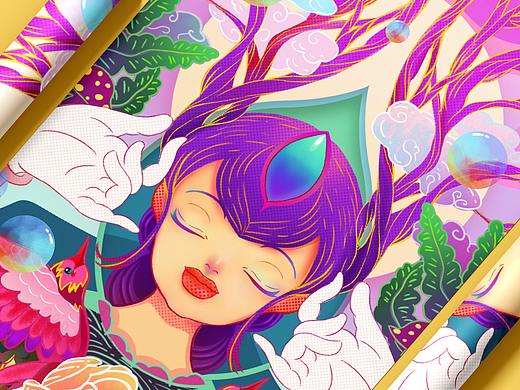 春日之神（個人主頁-ZNTM2NTMwMjQ=） - 商業(yè)插畫 - 站酷設計師BLack視覺原創(chuàng)素材 - 站酷ZCOOL