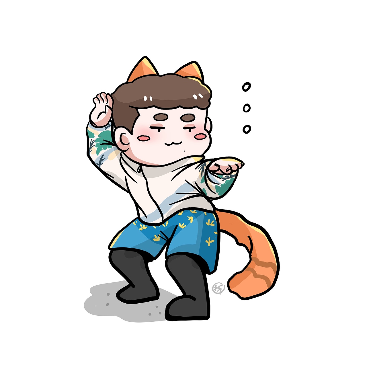 【孟小兔与周九橘的综艺日记】什么都有的2022（图ZMzA5ODgxMTUy） - 单幅漫画 - 站酷设计师你折吹又生原创素材 - 站酷ZCOOL