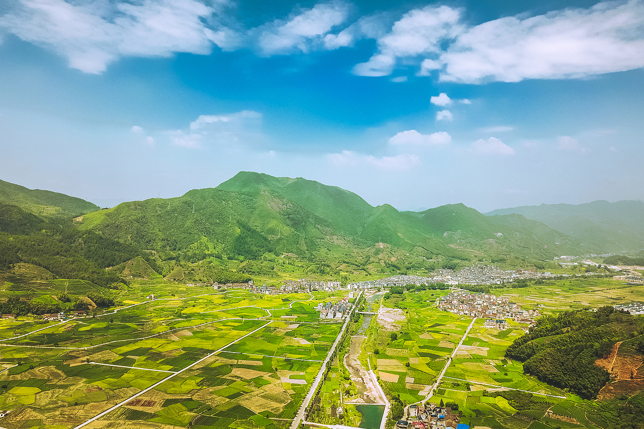 浙江遂昌梯田航拍风光摄影