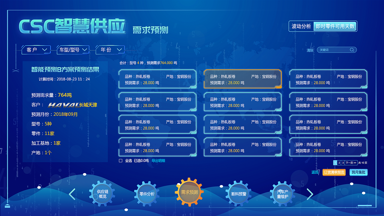 后台可视化csc智慧供应系统