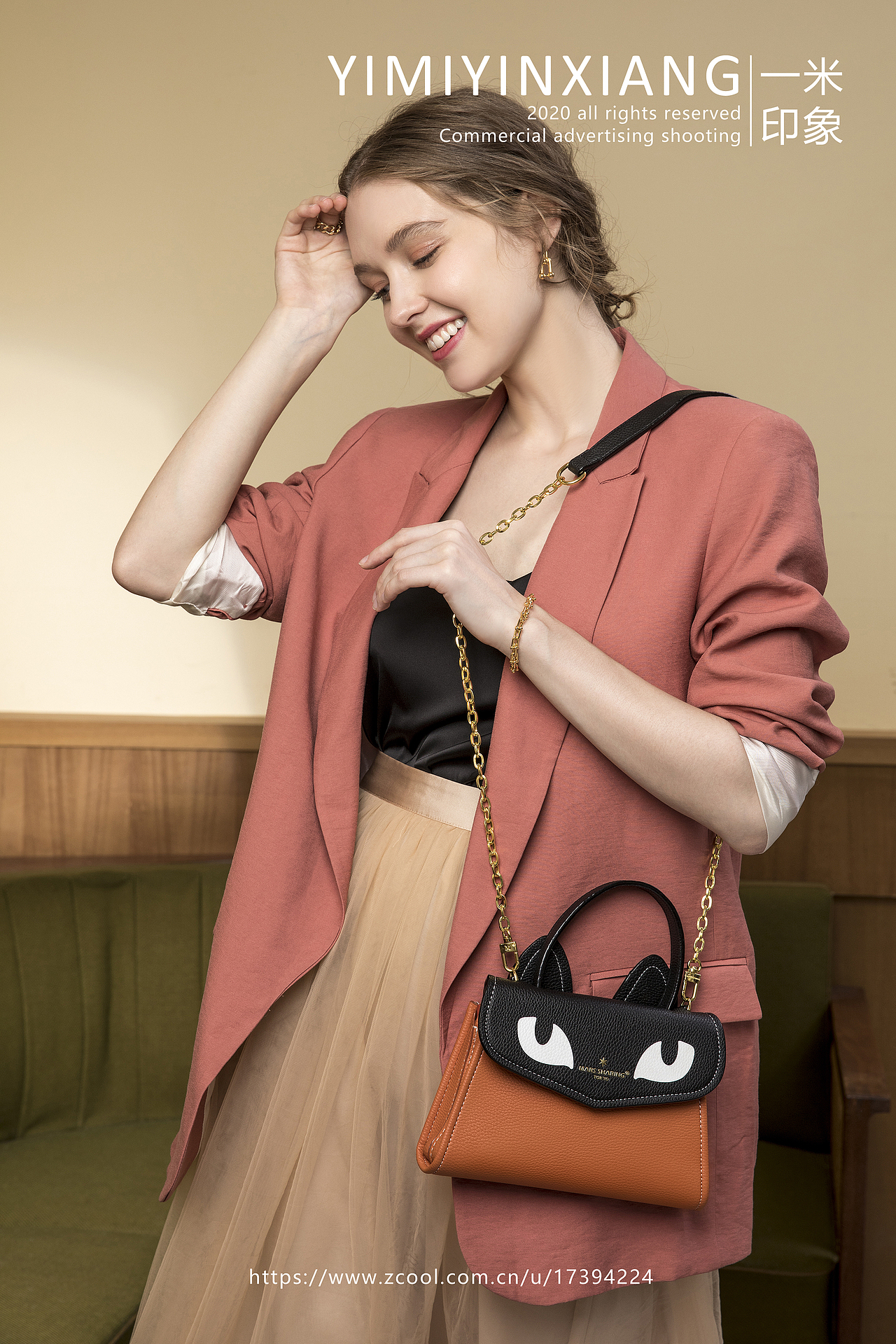 包包模特图、包包居家图