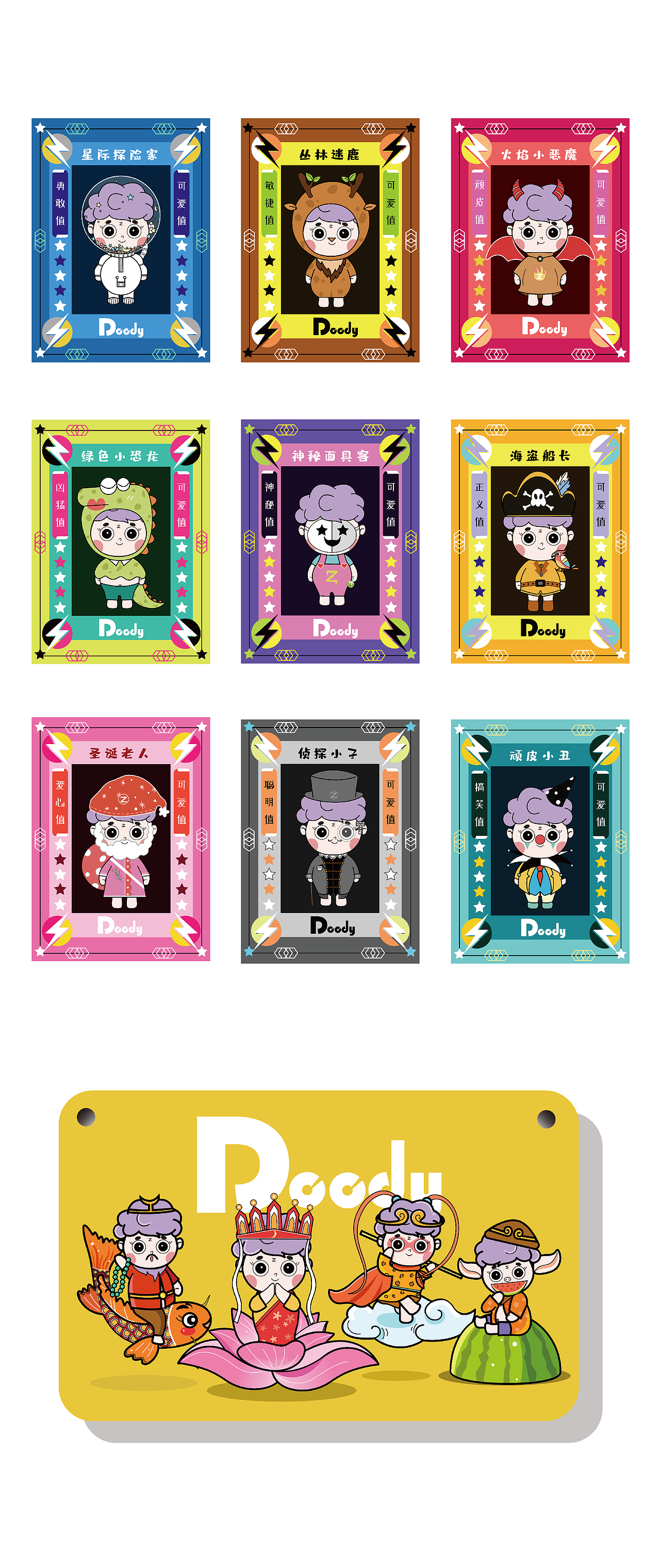 第一次尝试了卡通形象设计，起名叫Doody（图ZMjcwNzg2MDYw） - IP形象 - 站酷设计师巨象联盟原创素材 - 站酷ZCOOL