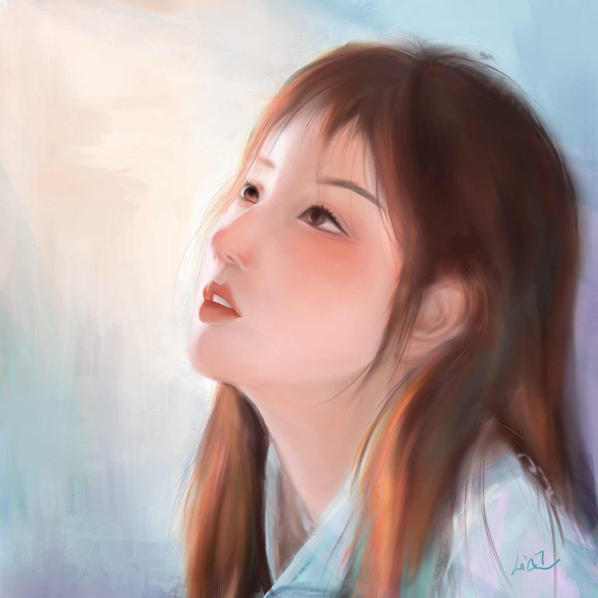 手绘头像|纯艺术|绘画|小林好好画画 - 原创作品 - 站酷 (zcool)