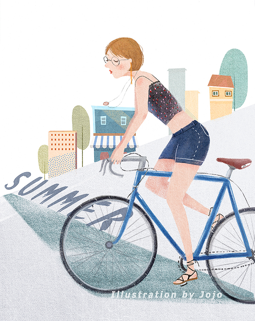 夏日系列（图ZMTIzNzU5NTA4） - 艺术插画 - 站酷设计师插画师JOJO原创素材 - 站酷ZCOOL
