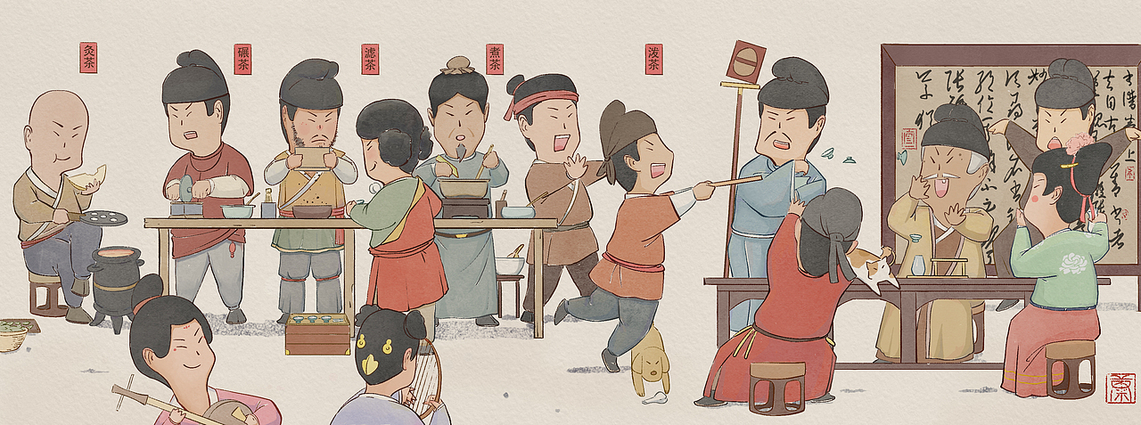 俺们大唐人都爱喝茶