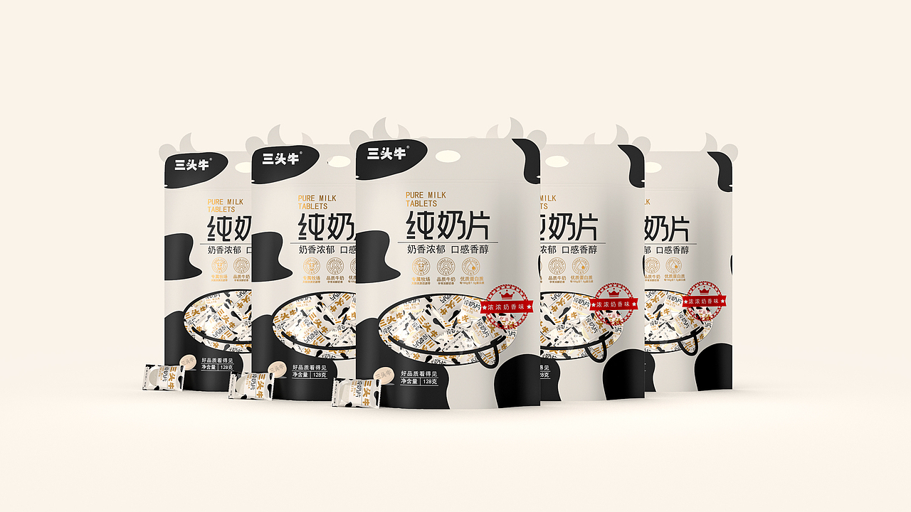 纯奶片-牛牛牛（图ZMjQ0MzUwMzA4） - 包装 - 站酷设计师Lena王原创素材 - 站酷ZCOOL