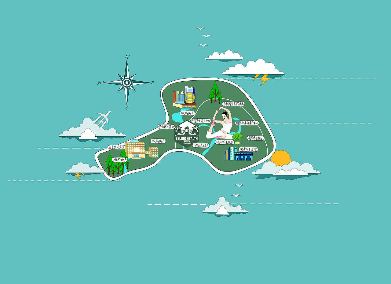 旅游地图（图ZMjI1NTIzMDQ=） - 商业插画 - 站酷设计师碎碎猫原创素材 - 站酷ZCOOL