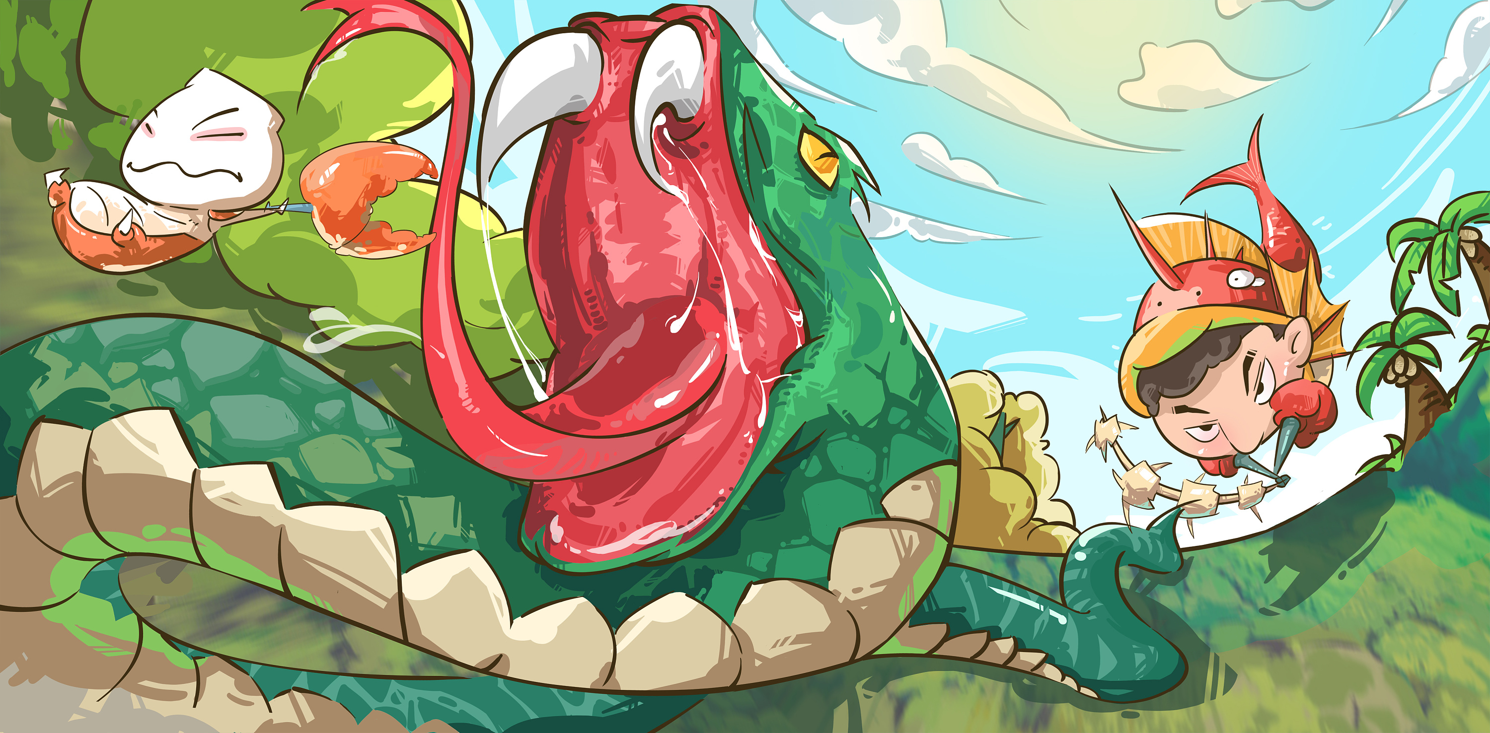 帕劳冒险|插画|商业插画|我风滚草呢 - 原创作品 - 站酷 (zcool)