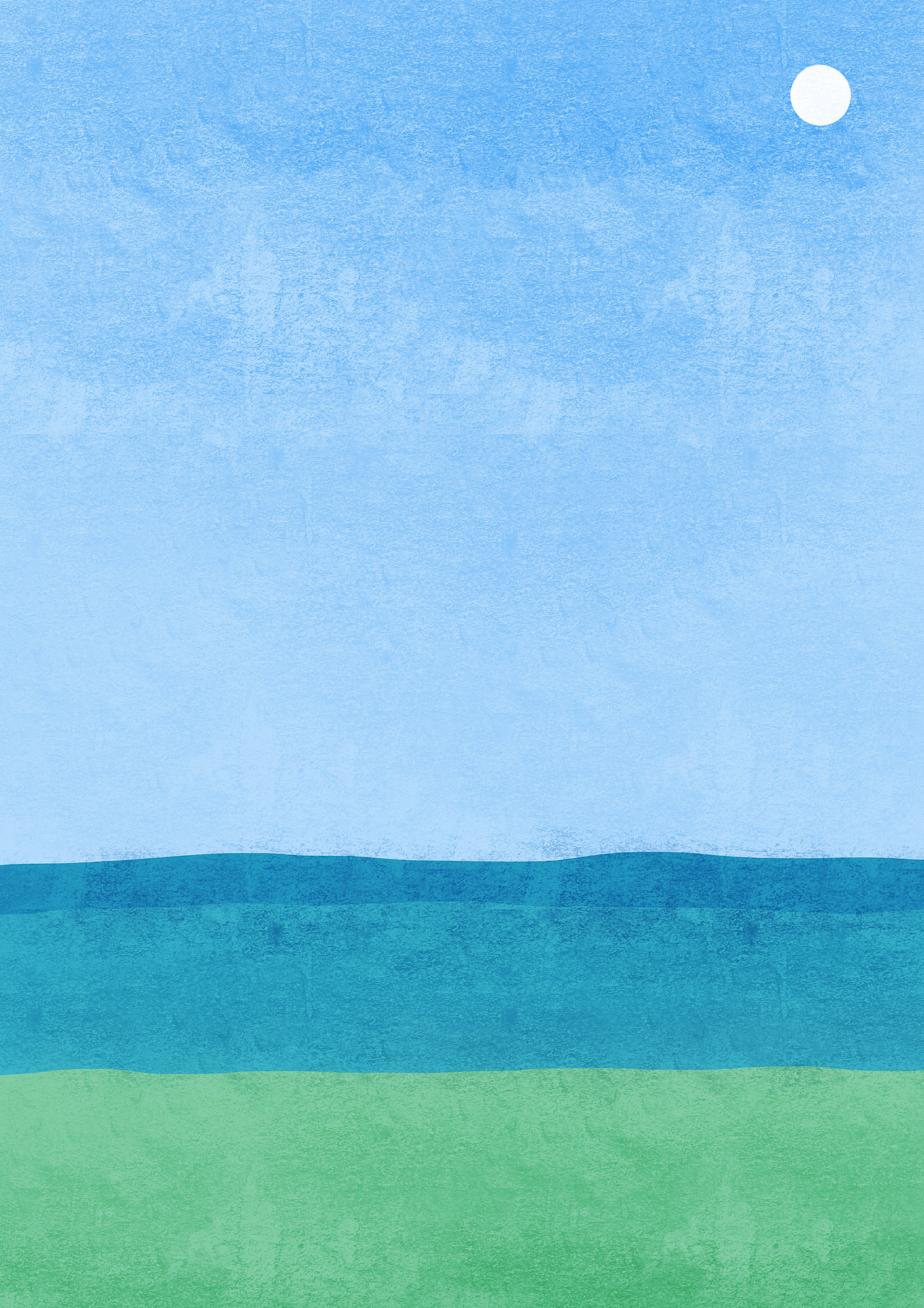 极简风风景插画