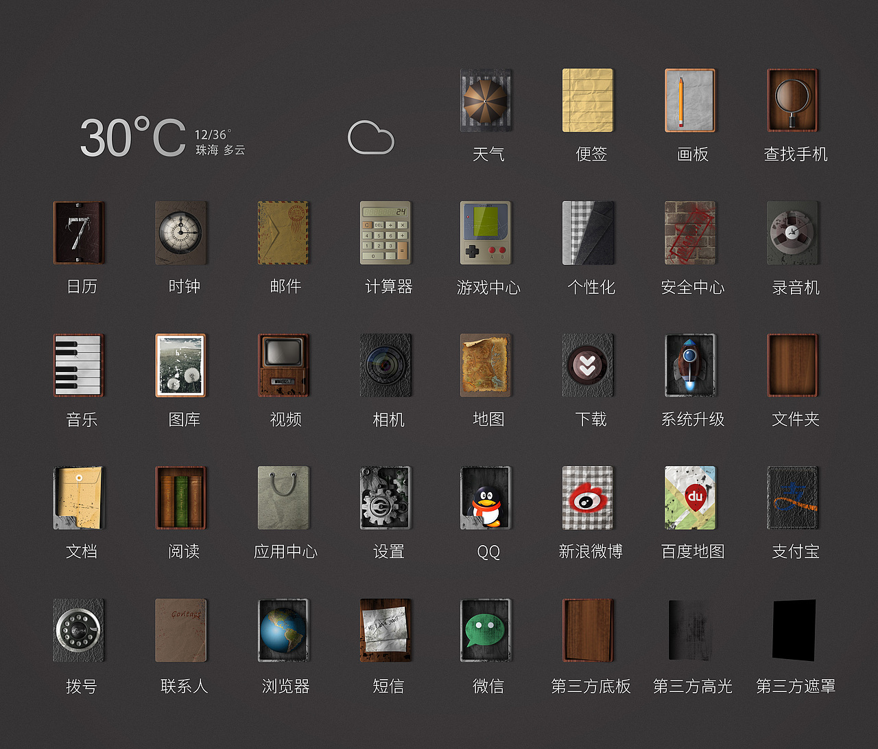 青春旧事（图ZMjA4NTc4MTY=） - 主题/皮肤 - 站酷设计师Charrie原创素材 - 站酷ZCOOL