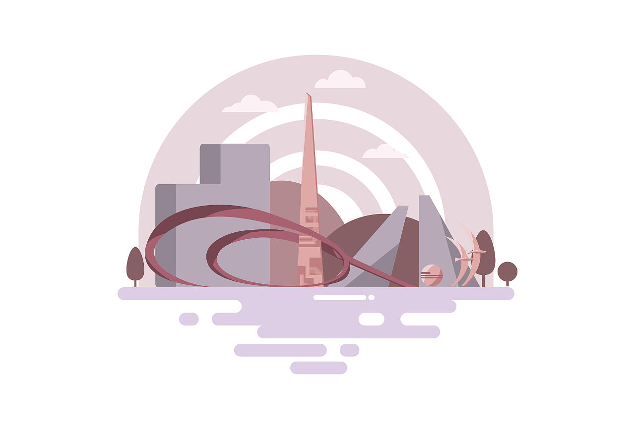 羊城新八景-AI插画（图ZMjM0ODg0ODQw） - 艺术插画 - 站酷设计师Janieee1原创素材 - 站酷ZCOOL