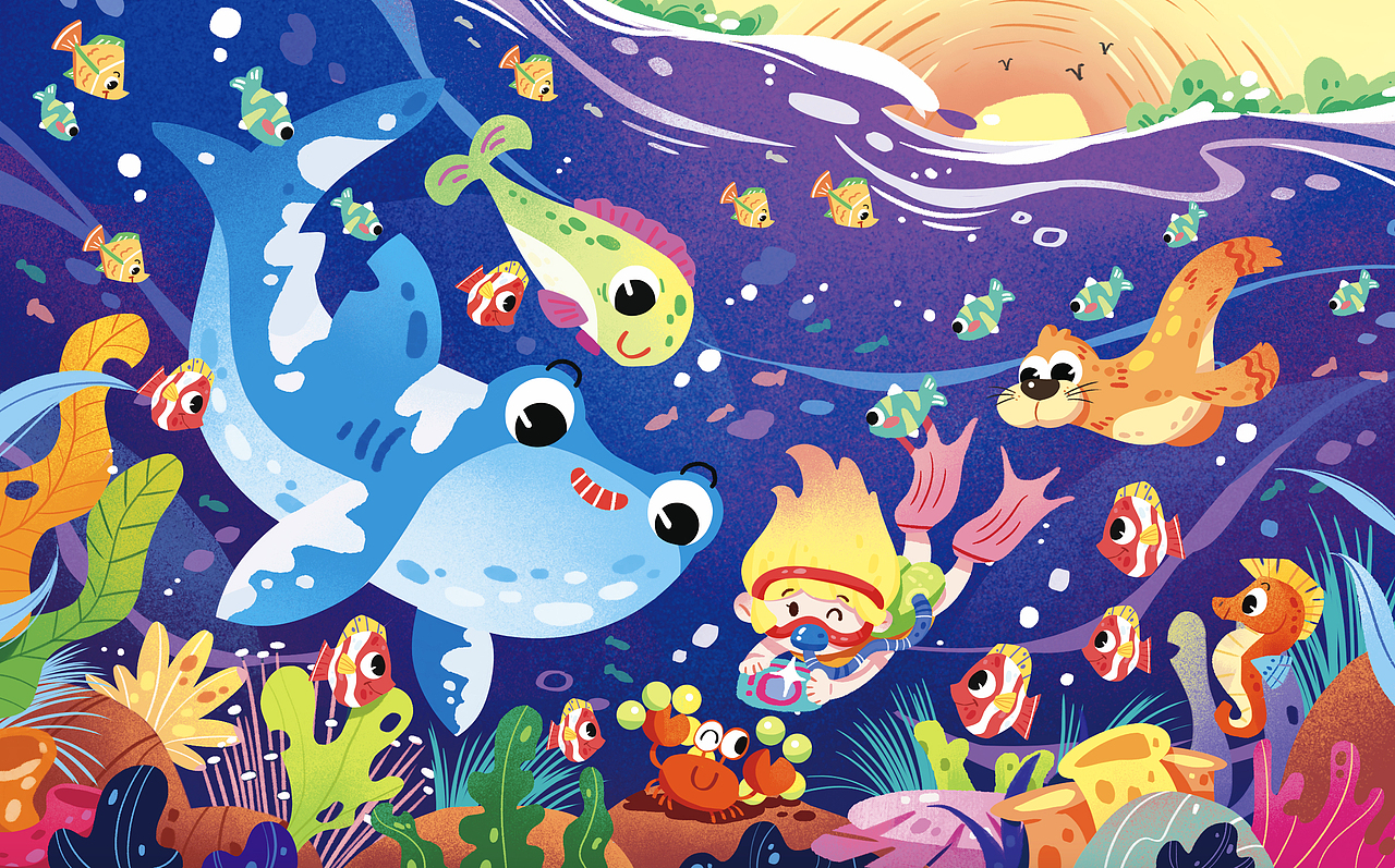 一些儿插(建筑工地/交通工具/海底生物)拼图