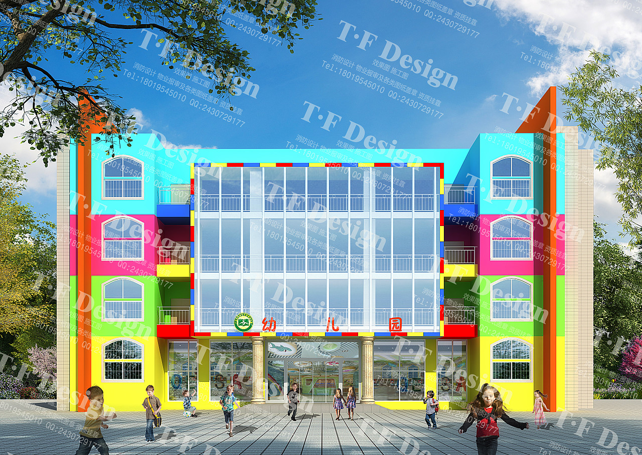 幼儿园大门|空间|建筑设计|设计师小熊猫 - 原创作品 - 站酷 (ZCOOL)
