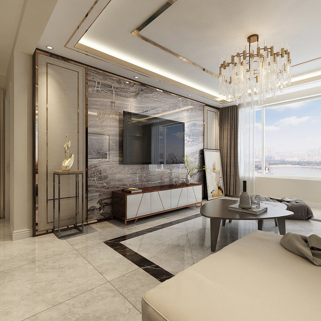 现代轻奢一组效果图|空间|家装设计|lcc17352929452 - 原创作品