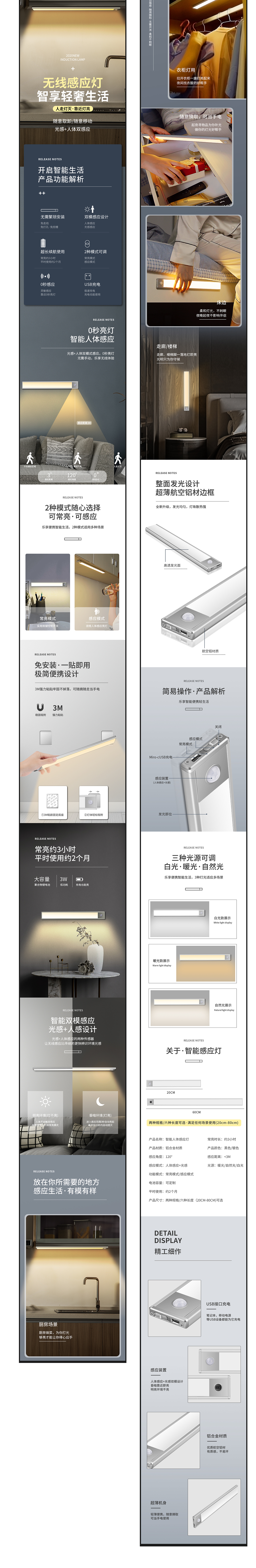 LED感应灯·详情页（图ZMjA5NzgyNzUy） - 电商 - 站酷设计师吴小深原创素材 - 站酷ZCOOL