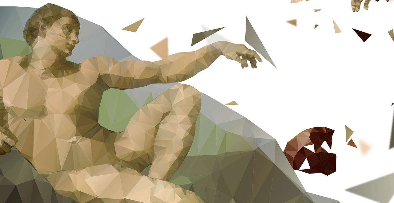 百度预测画面意境创意稿上帝创造亚当