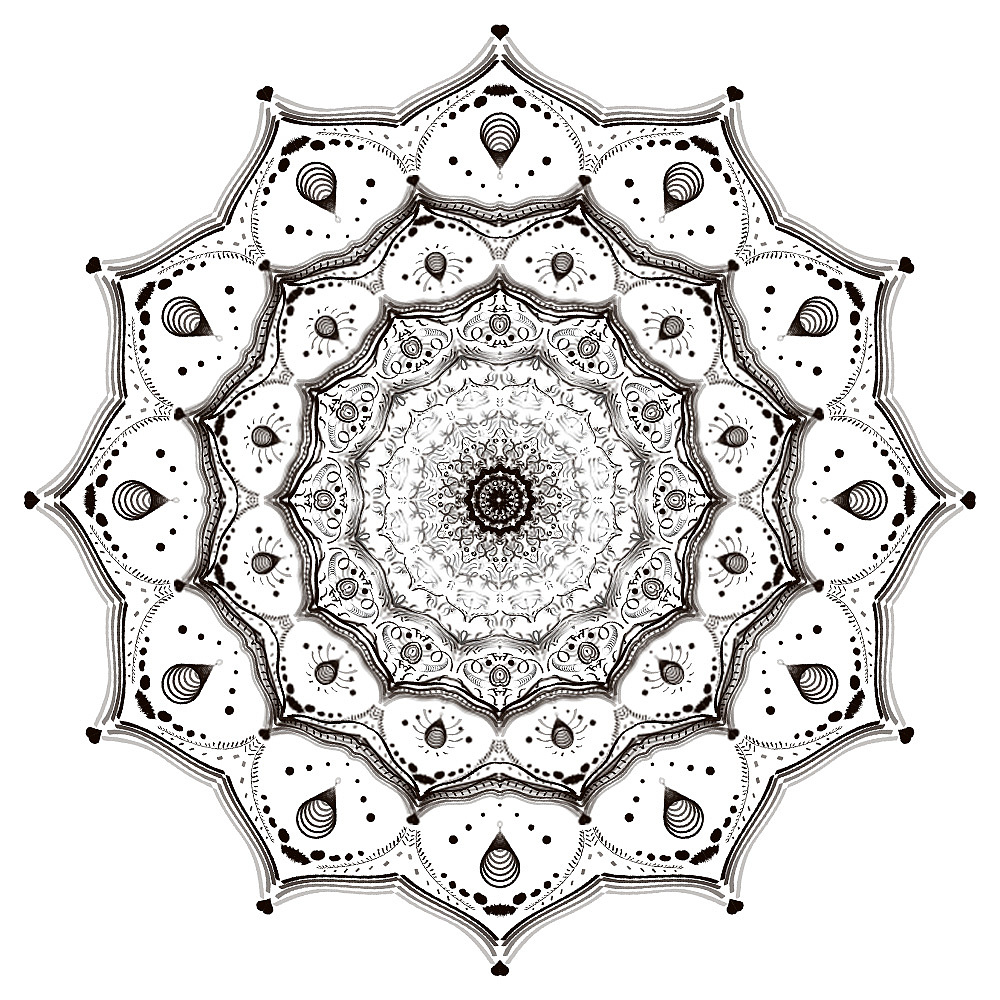 曼陀罗（图ZMTM0NjIzMjU2） - 艺术插画 - 站酷设计师Virgo洲洲原创素材 - 站酷ZCOOL