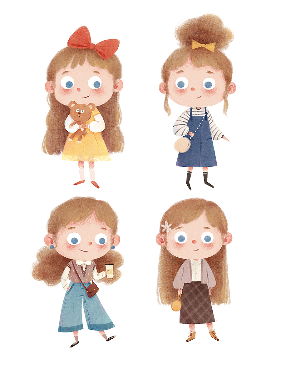 插画合集（图ZMjg4NjUzMTk2） - 儿童插画 - 站酷设计师北山麻雀原创素材 - 站酷ZCOOL